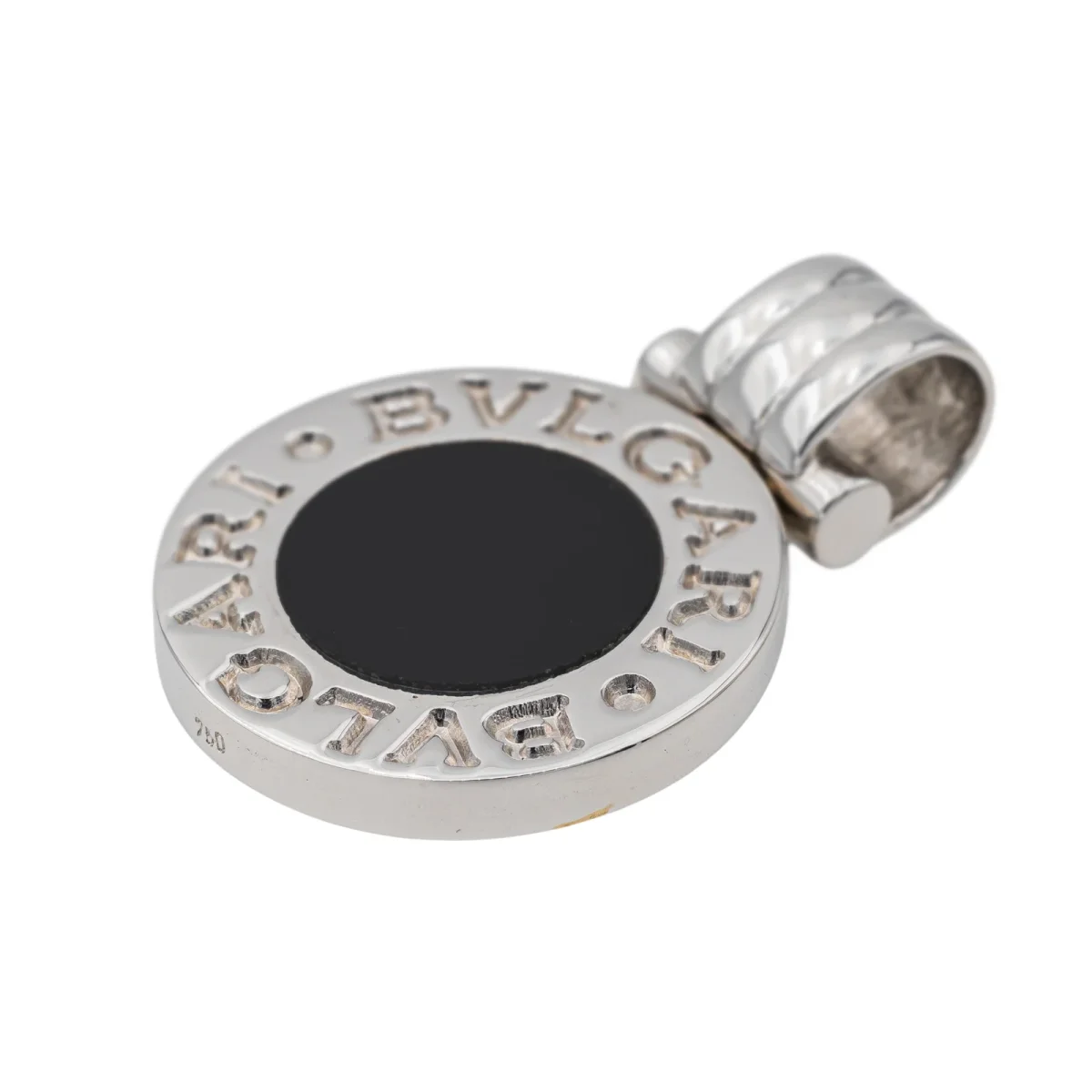 Bulgari Pendentif Or blanc Onyx – Image 7