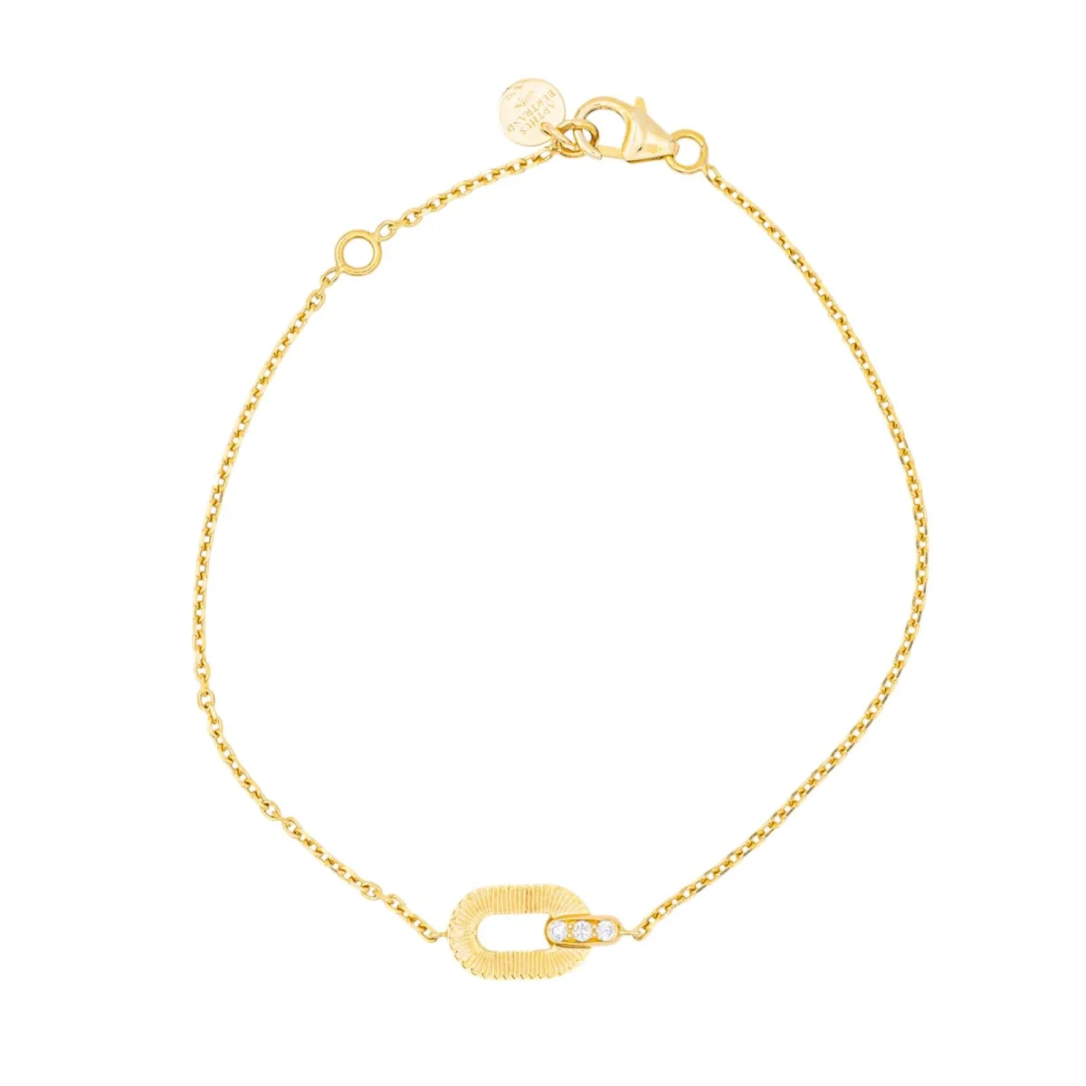 Arthus bertrand Bracelet Ruban Or jaune Diamant