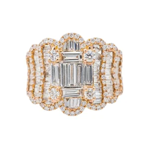 Djula Bague Cocktail  Or rose Diamant