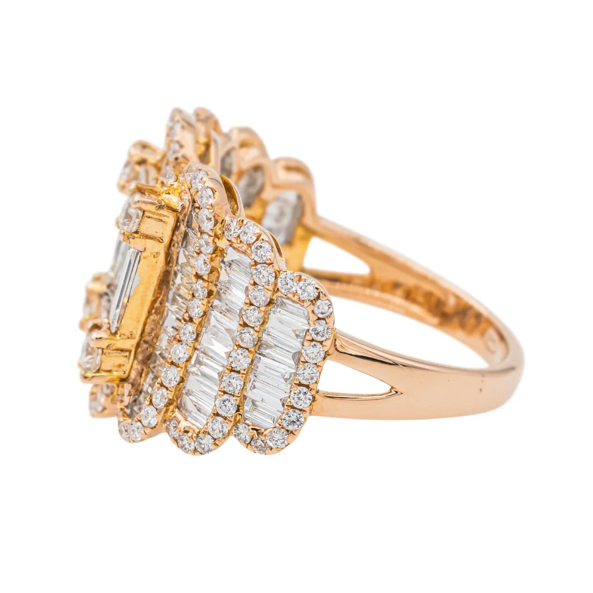 Djula Bague Cocktail Or rose Diamant – Image 5