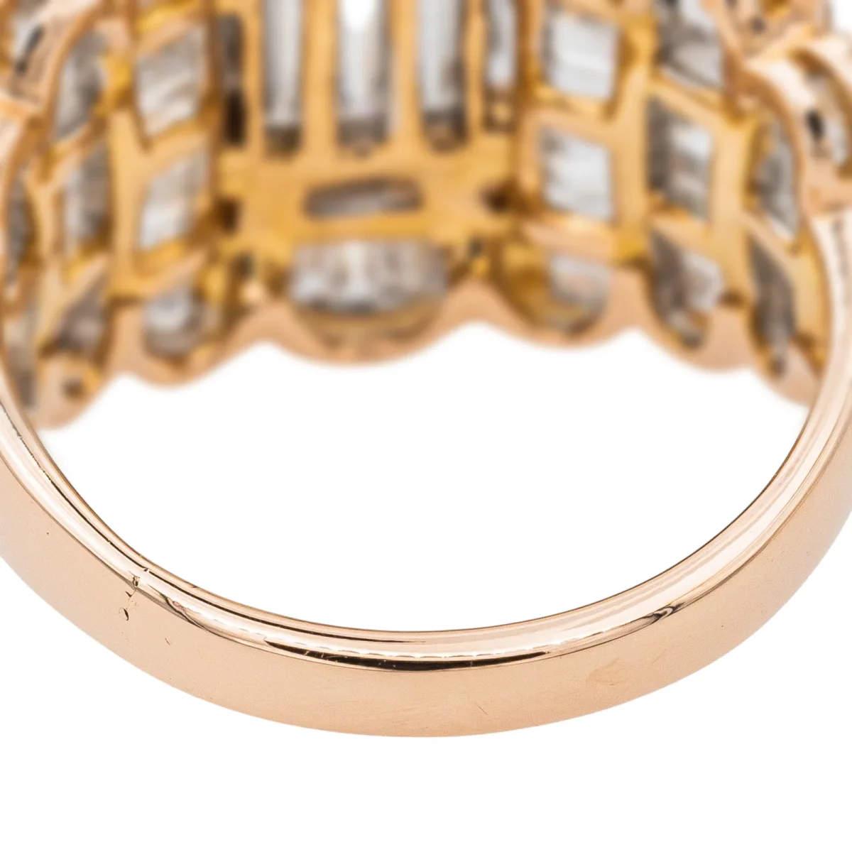 Djula Bague Cocktail Or rose Diamant – Image 9