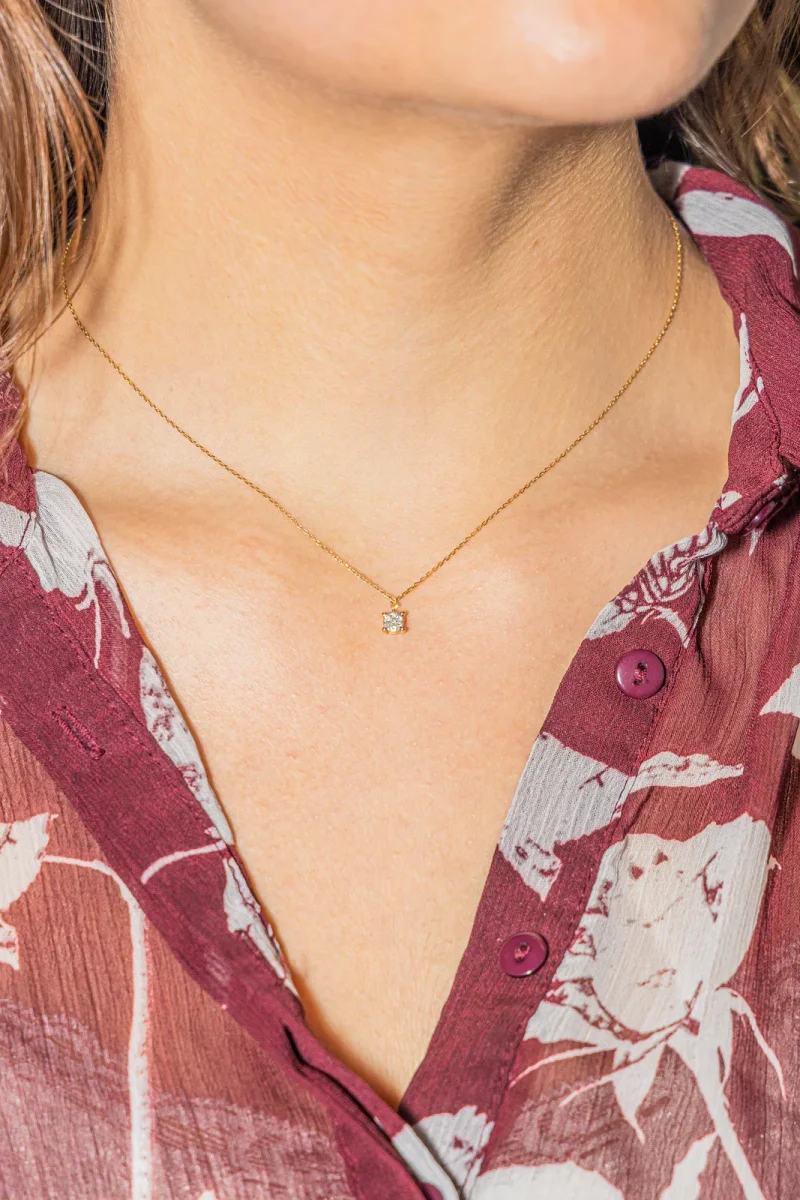 Collier Or jaune Diamant – Image 3