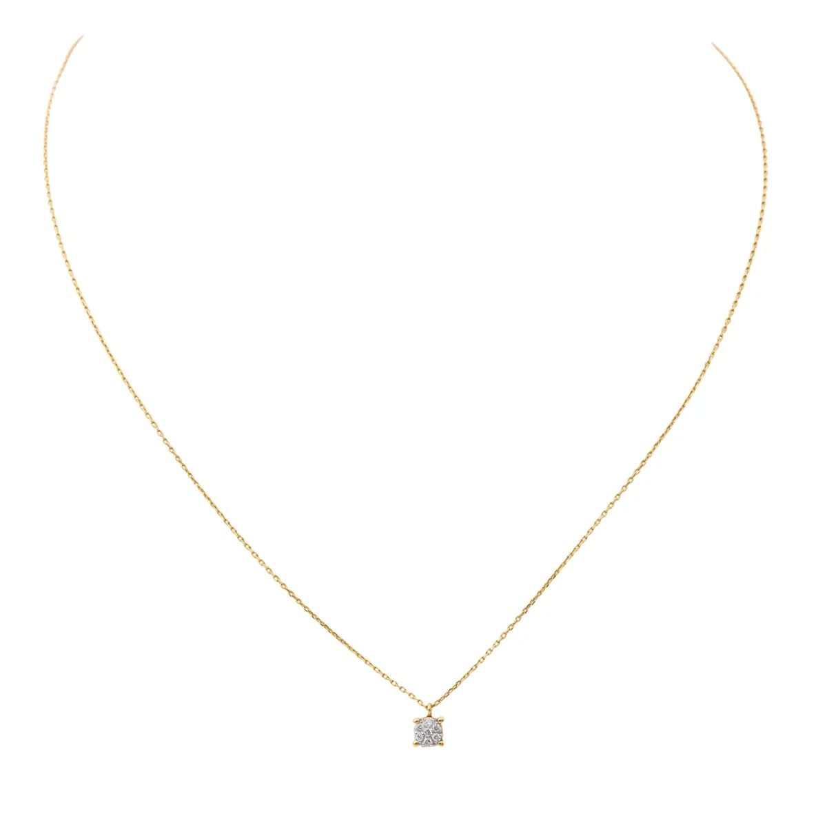 Collier Or jaune Diamant – Image 4
