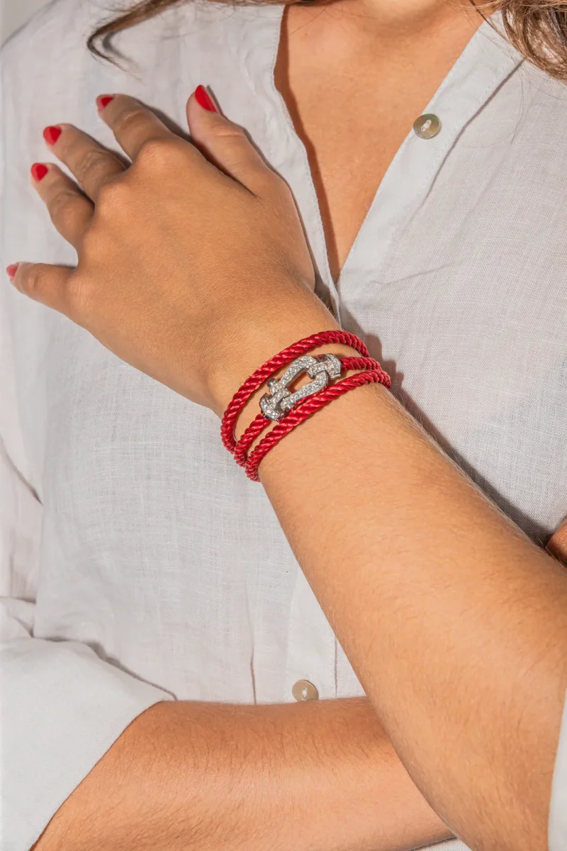 Fred Bracelet Force 10 Or blanc Diamant – Image 3