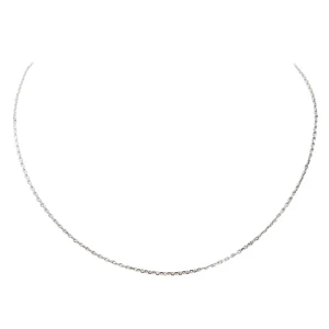 Collier Maille forçat Or blanc