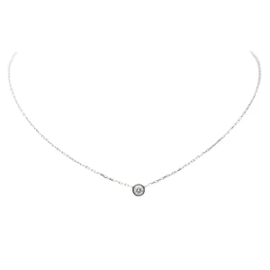Cartier Collier Solitaire Cartier d'amour Or blanc Diamant