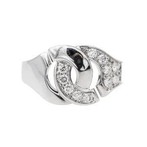 Dinh van Bague Menottes Or blanc Diamant