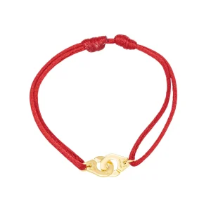 Dinh van Bracelet Cordon Menottes r8 Or jaune