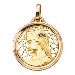 Pendentif Religieux Or jaune, Or rose