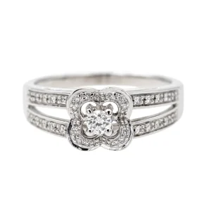 Mauboussin Bague Chance of love Or blanc Diamant