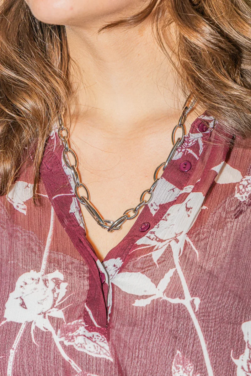 Pomellato Collier Chaîne Iconica Or blanc Diamant – Image 3