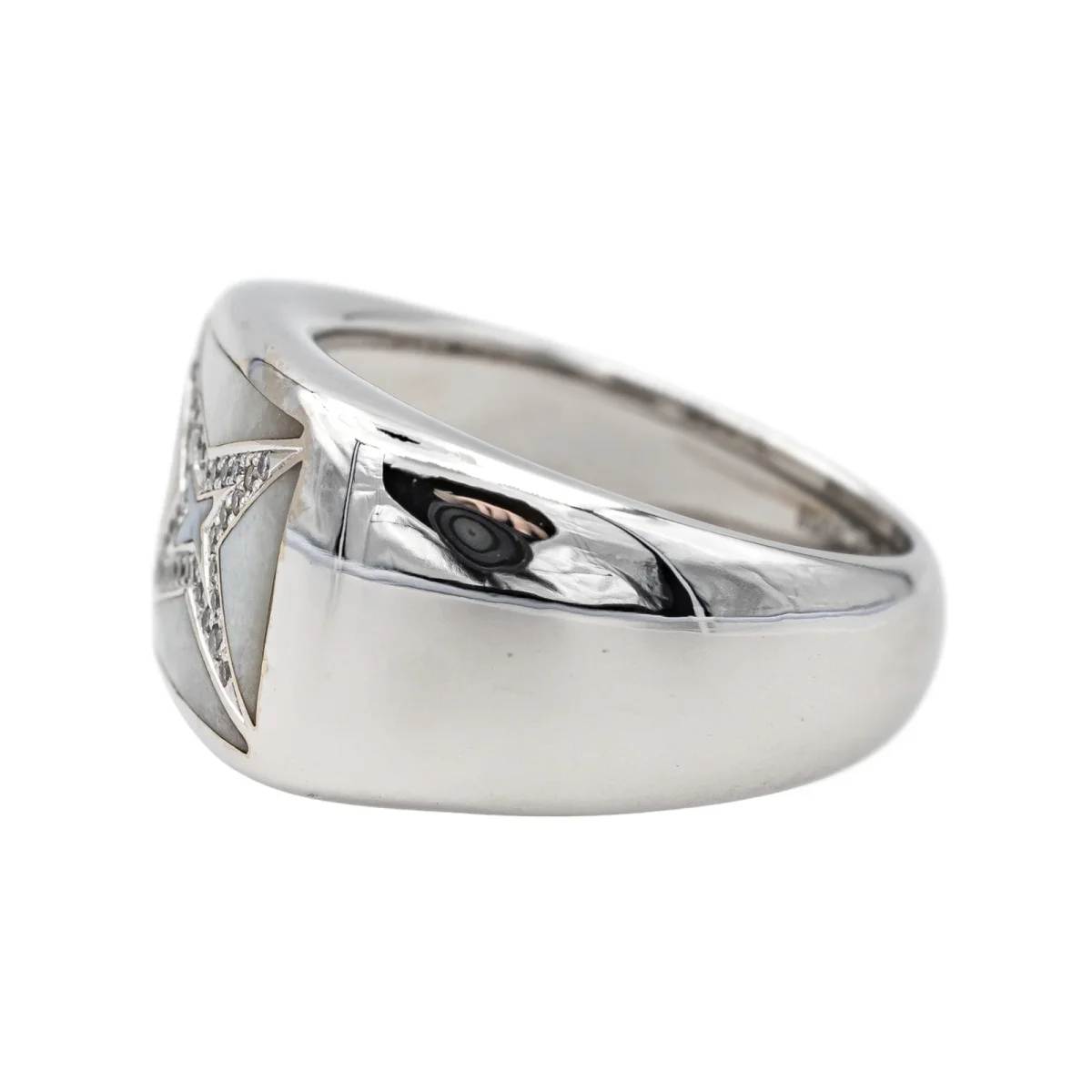 Mauboussin Bague Etoile Grande vie Or blanc Nacre, Diamant – Image 5