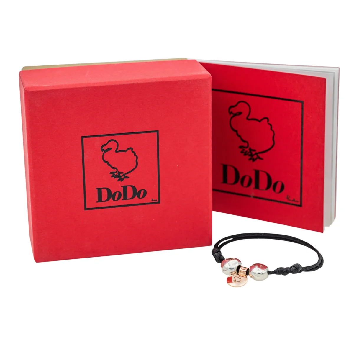 Dodo pomellato Bracelet Cordon Or rose, Argent – Image 4