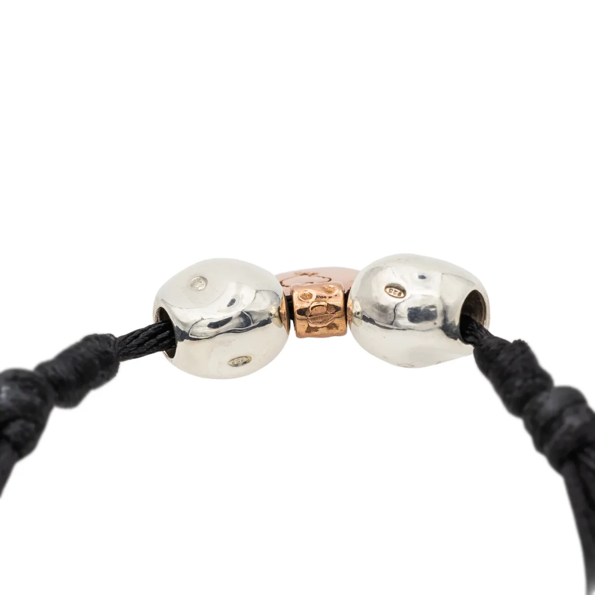 Dodo pomellato Bracelet Cordon Or rose, Argent – Image 8