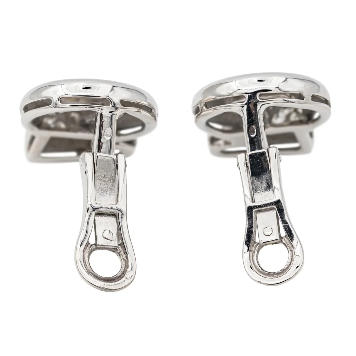 Boucles d'oreilles Clip Or blanc Diamant – Image 7