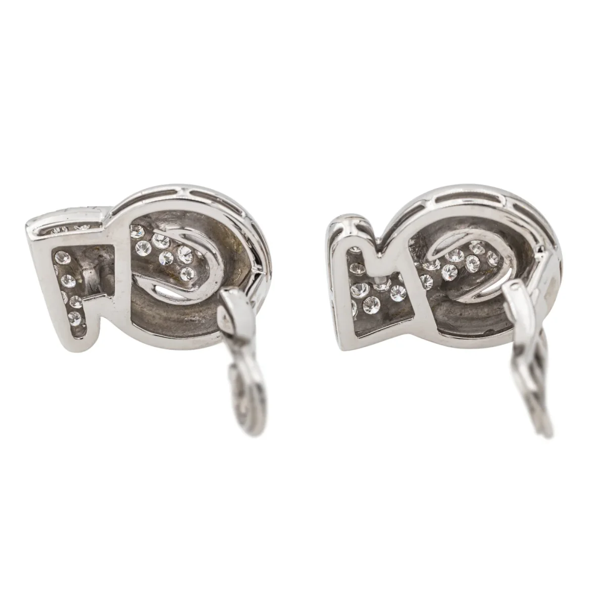 Boucles d'oreilles Clip Or blanc Diamant – Image 8