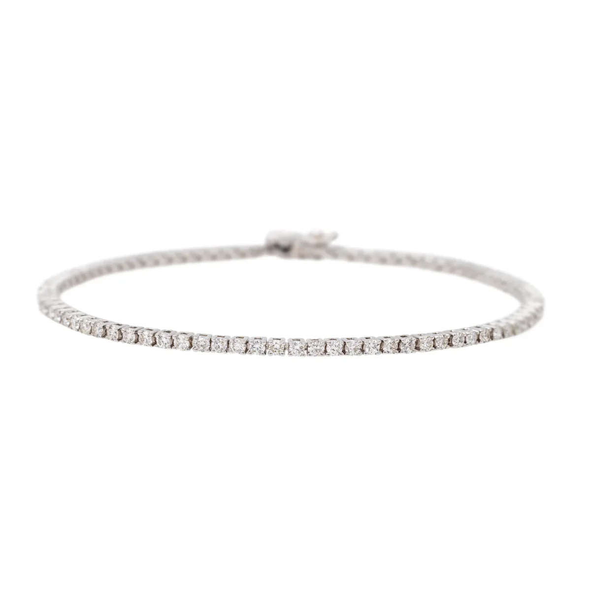 Bracelet Ligne Or blanc Diamant – Image 4