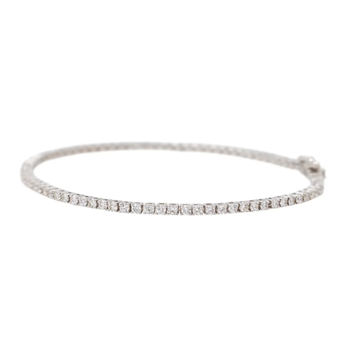 Bracelet Ligne Or blanc Diamant – Image 6