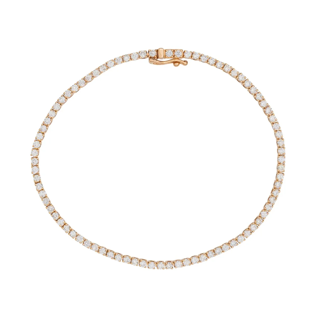 Bracelet Ligne Or rose Diamant