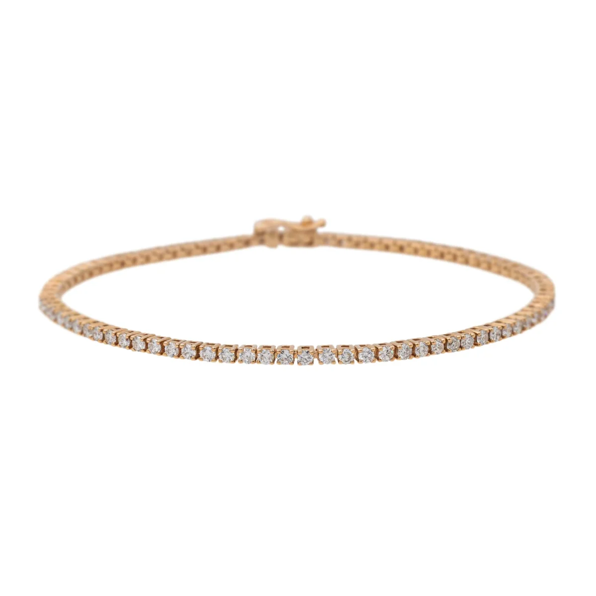 Bracelet Ligne Or rose Diamant – Image 4