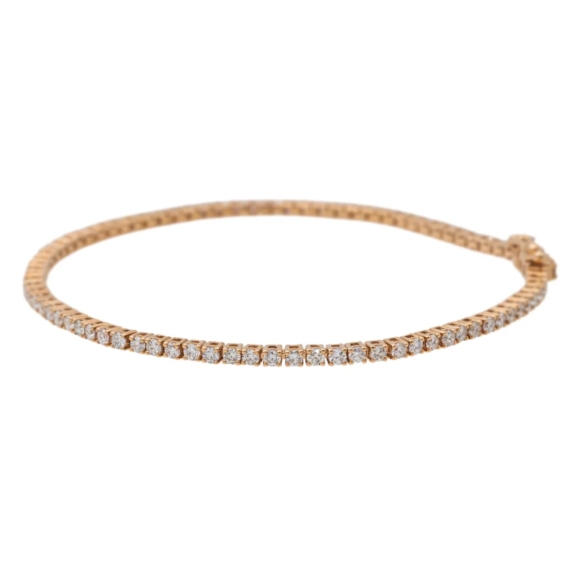 Bracelet Ligne Or rose Diamant – Image 6