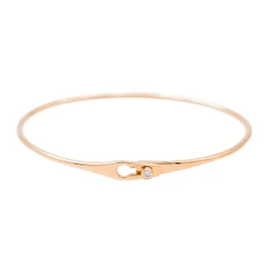 Dinh van Bracelet Jonc Serrure Or rose Diamant