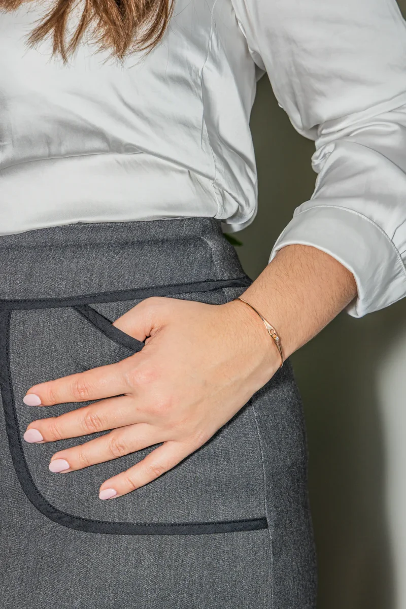 Dinh van Bracelet Jonc Serrure Or rose Diamant – Image 3