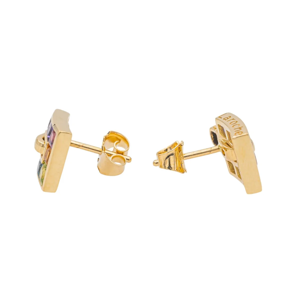 Guy laroche Boucles d'oreilles Or jaune Cordiérite, Améthyste, Grenat – Image 6