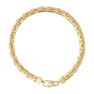 Bracelet Maille haricot Or jaune