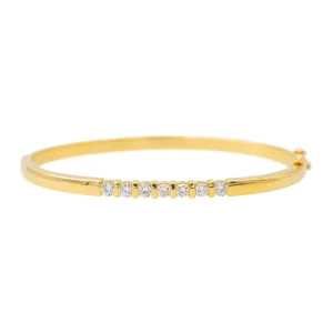 Bracelet Jonc Or jaune Diamant