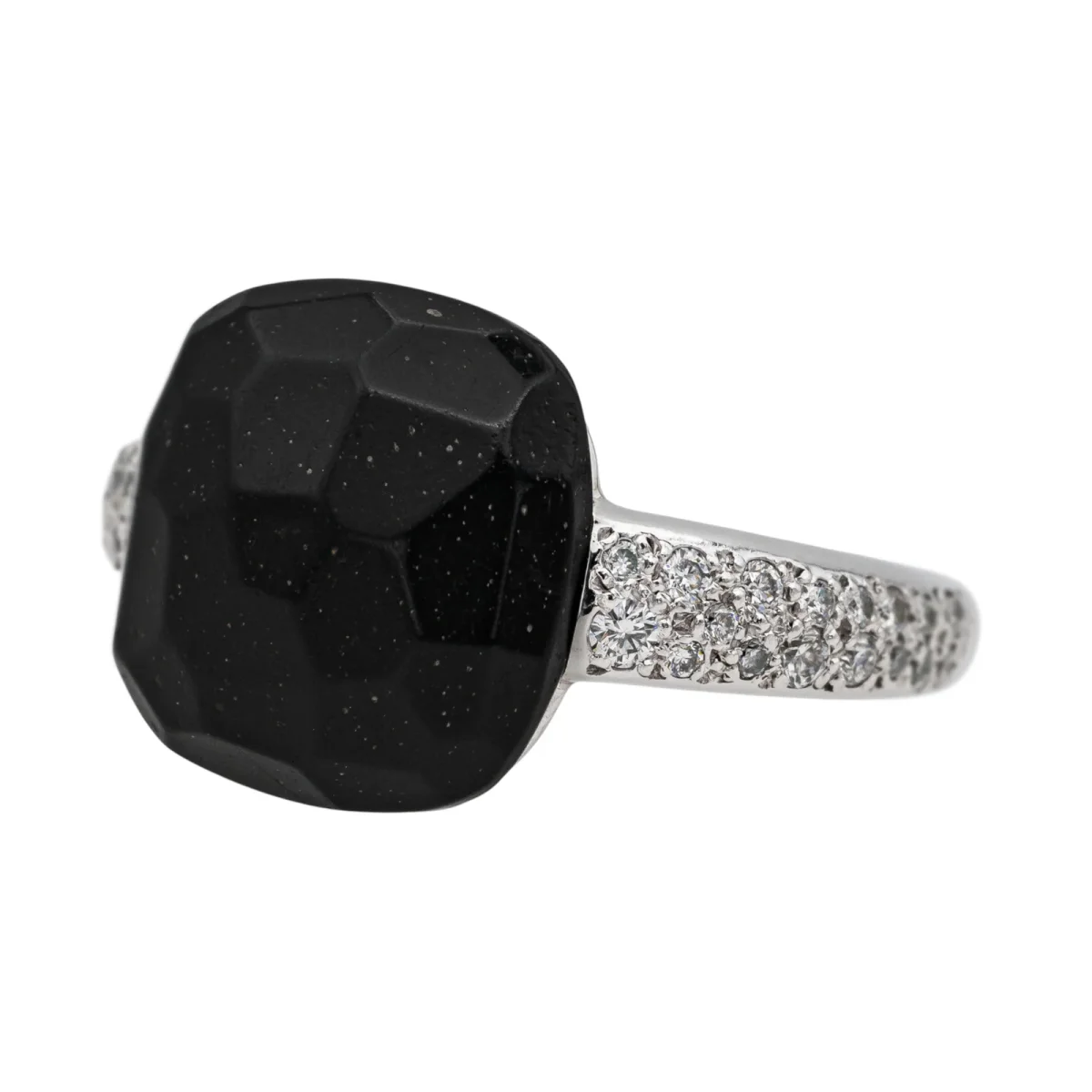 Pomellato Bague Capri Or blanc Jais, Diamant – Image 4