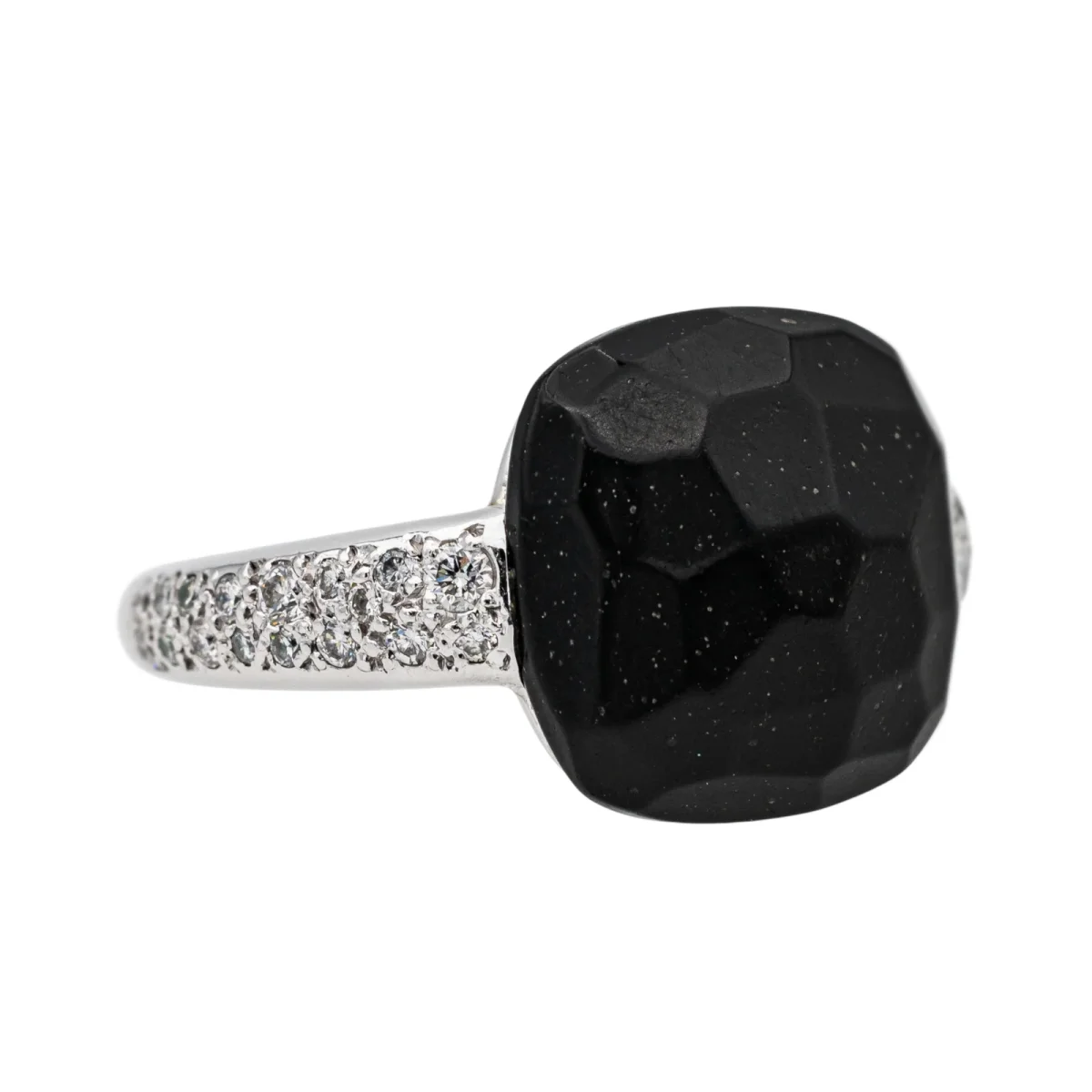 Pomellato Bague Capri Or blanc Jais, Diamant – Image 8