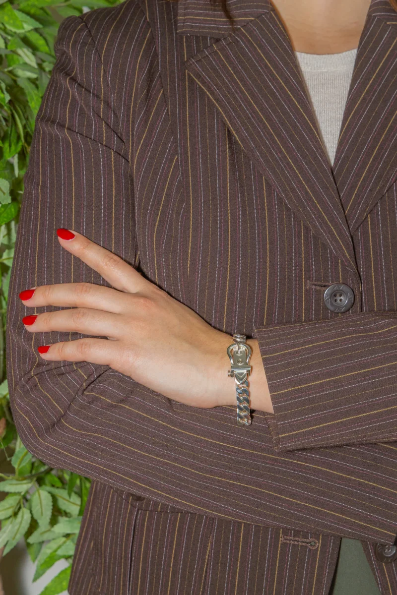 Hermès Bracelet Ceinture Argent – Image 3