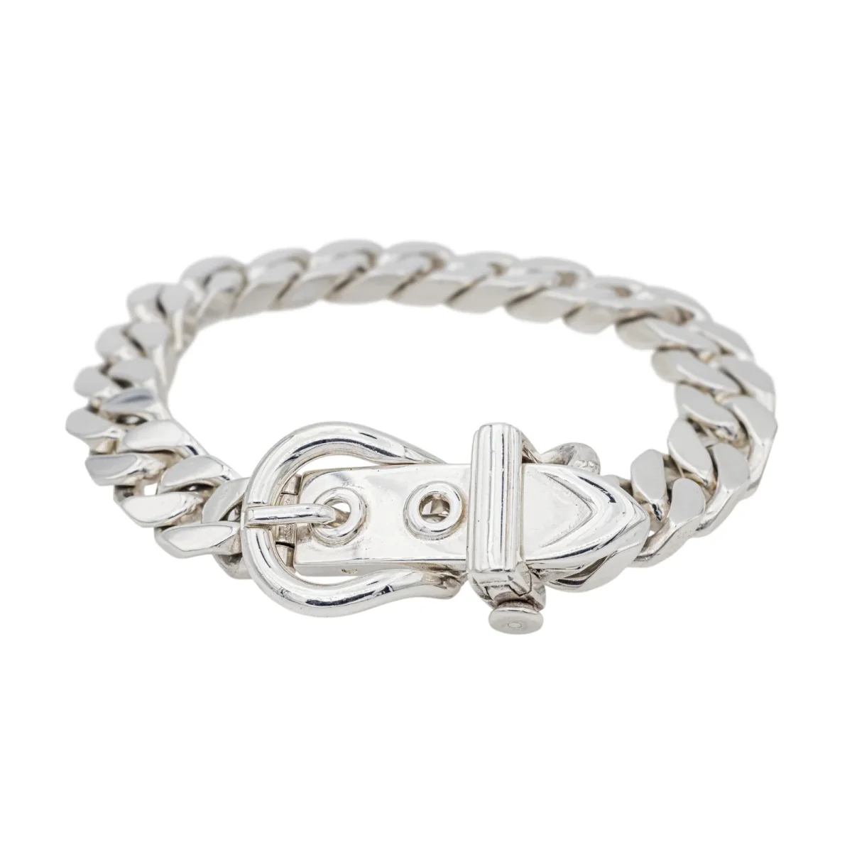 Hermès Bracelet Ceinture Argent – Image 5