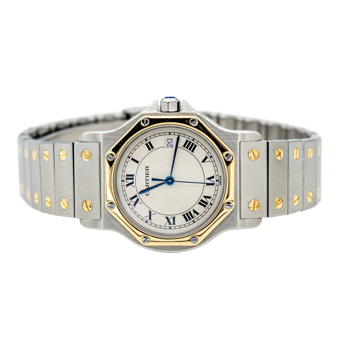 Cartier Montre Santos Acier, Or jaune – Image 5