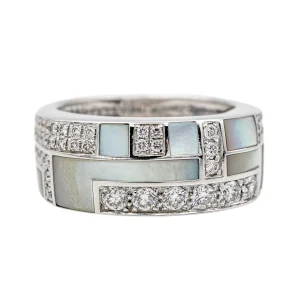 Mauboussin Bague Belle de jour Or blanc Nacre, Diamant