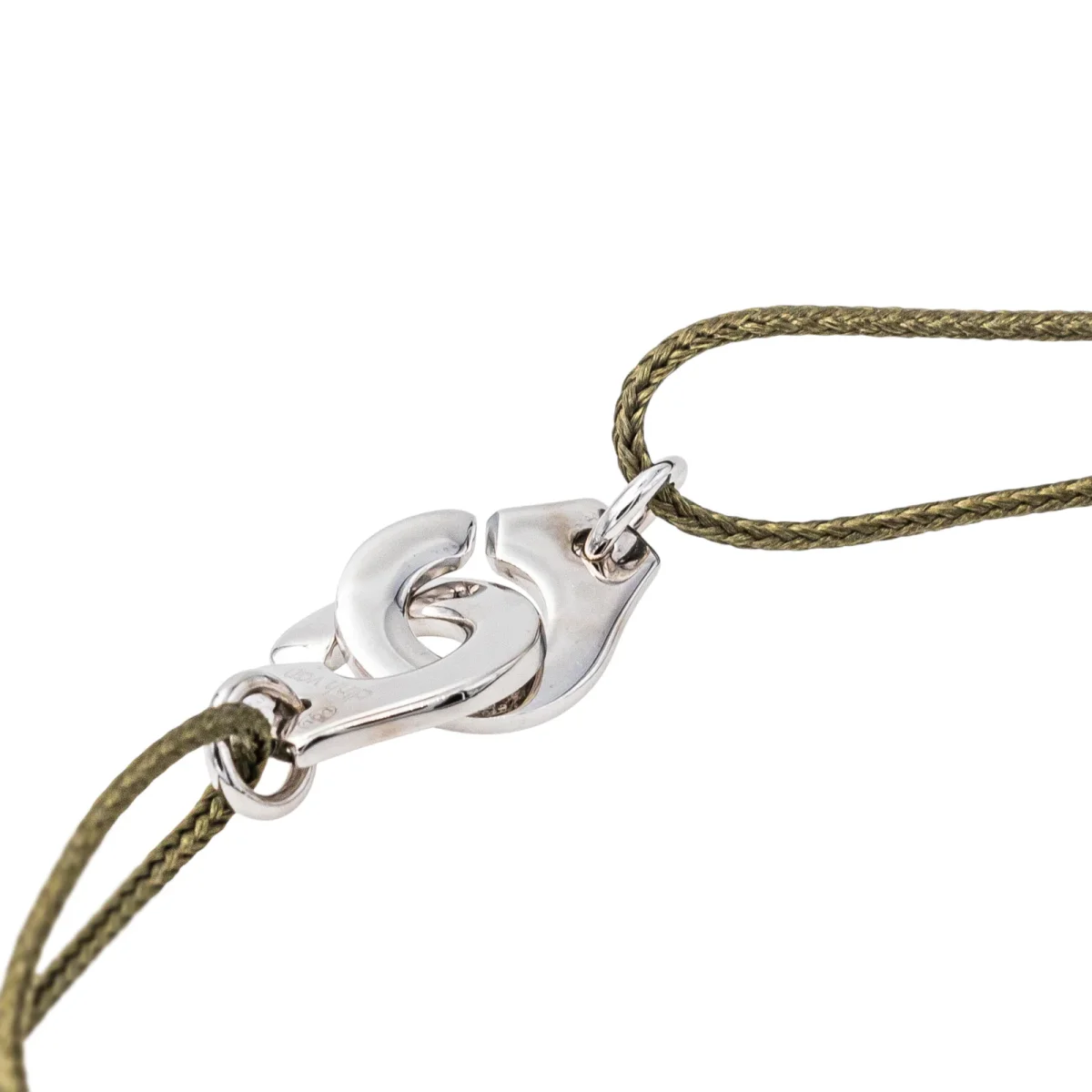 Dinh van Bracelet Cordon Menottes Or blanc Diamant – Image 7