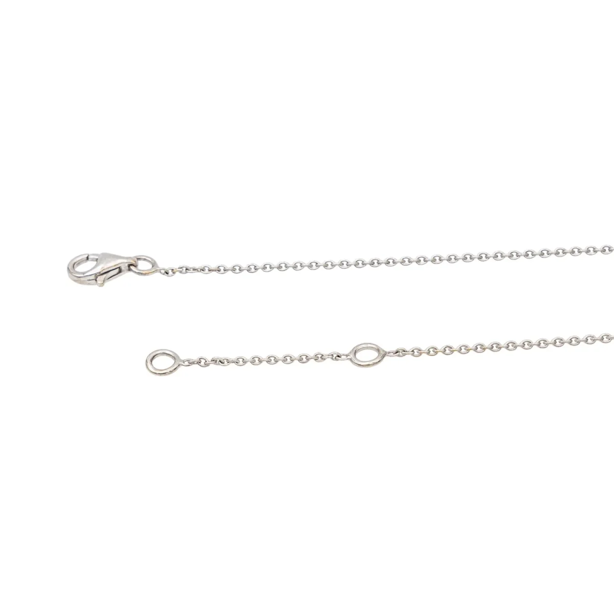 Collier Solitaire Or blanc Diamant – Image 8