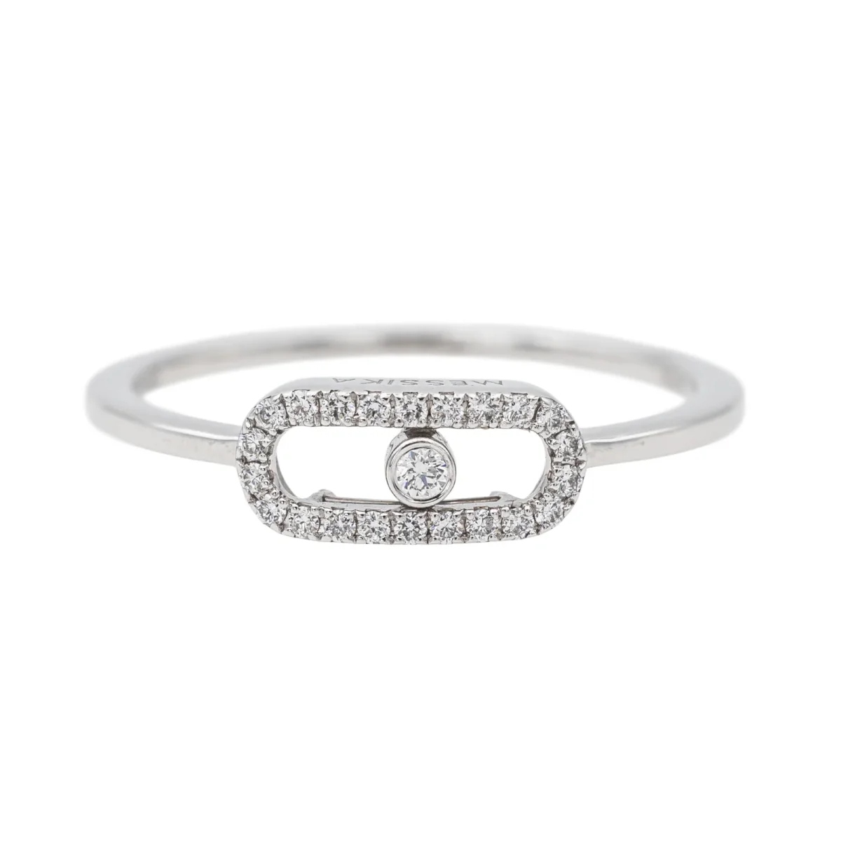 Messika Bague Move uno Or blanc Diamant