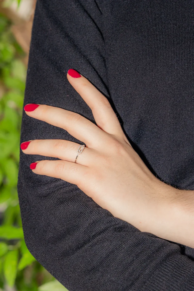 Messika Bague Move uno Or blanc Diamant – Image 3