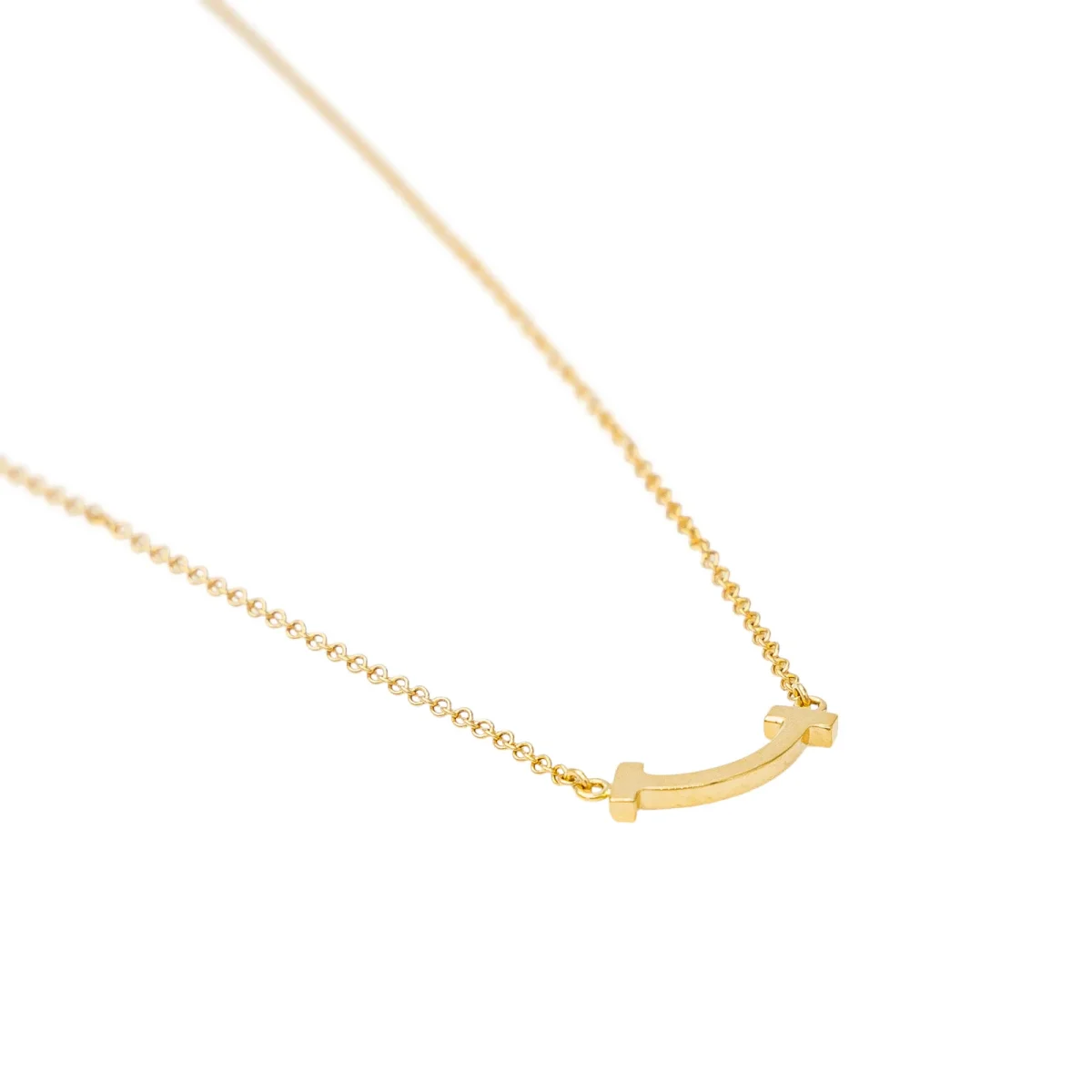 Tiffany & co Collier T smile Or jaune Diamant – Image 6