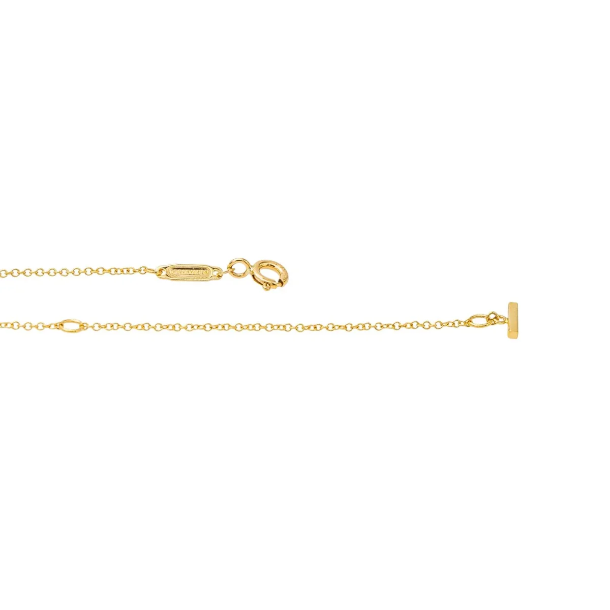 Tiffany & co Collier T smile Or jaune Diamant – Image 7