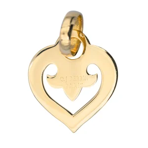 O.j. perrin Pendentif Coeur légende Or jaune