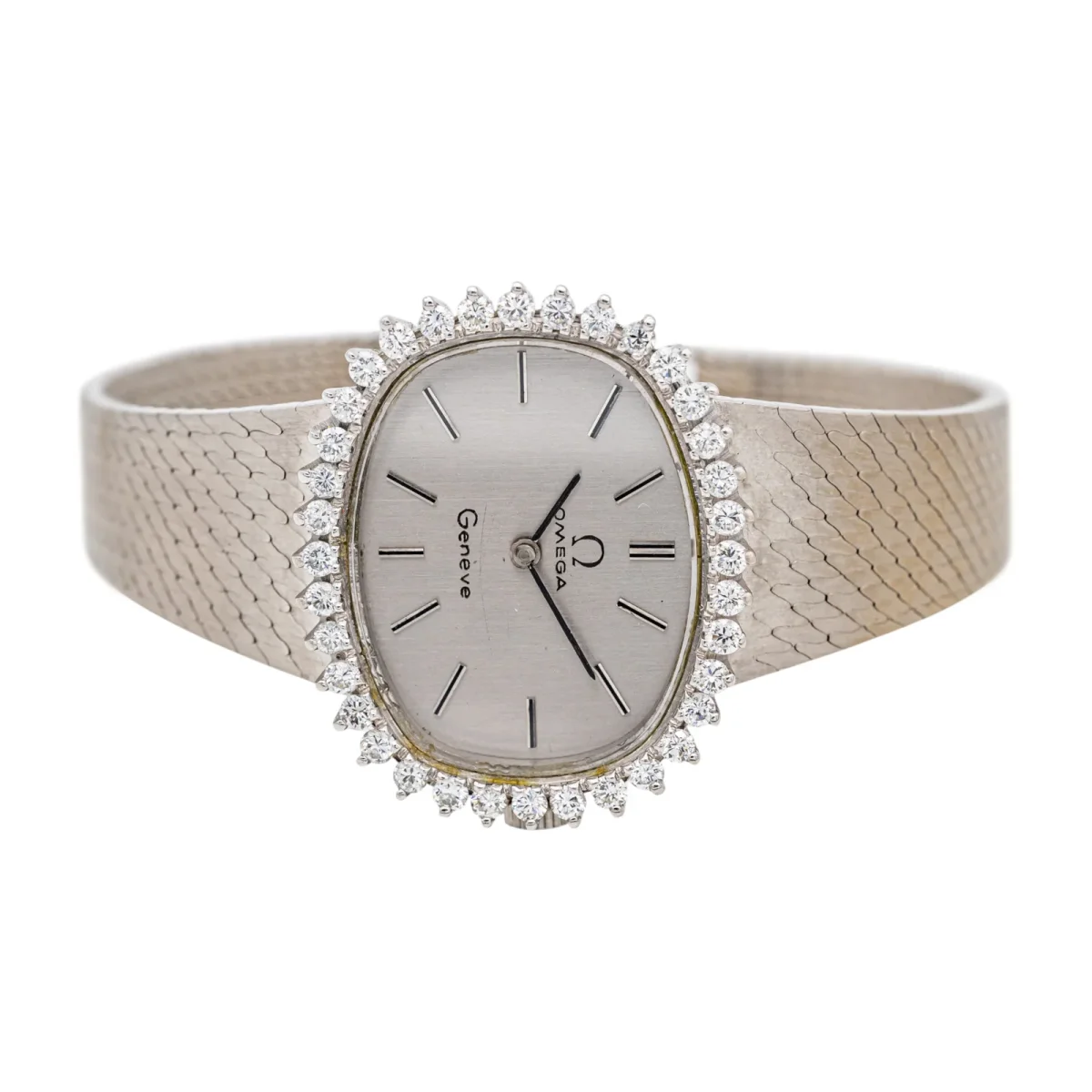 Oméga Montre De ville Or blanc Diamant – Image 4