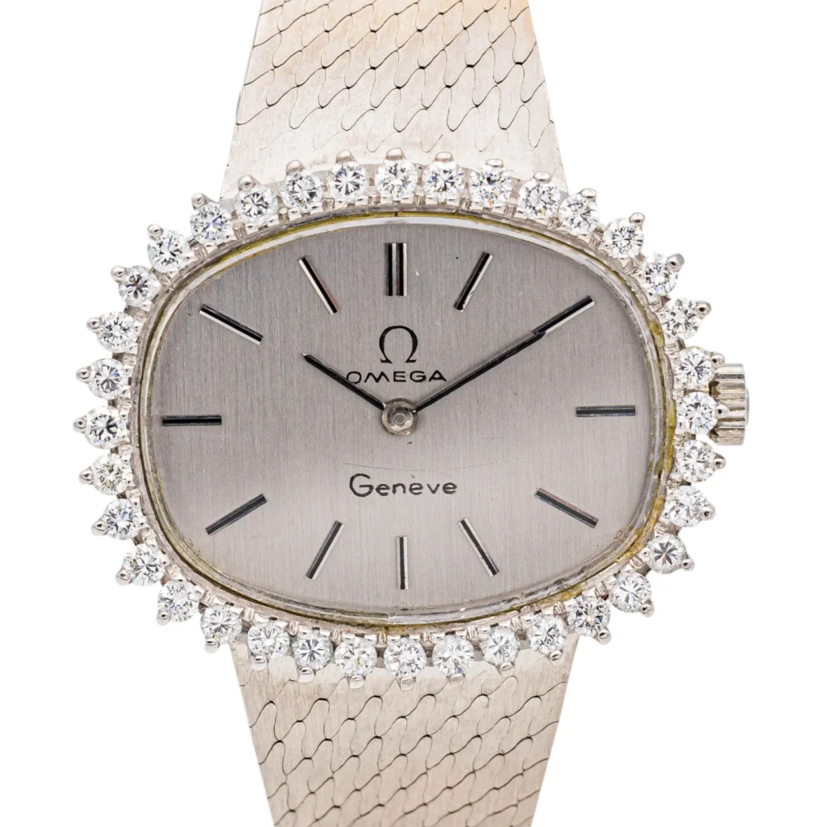 Oméga Montre De ville Or blanc Diamant – Image 6