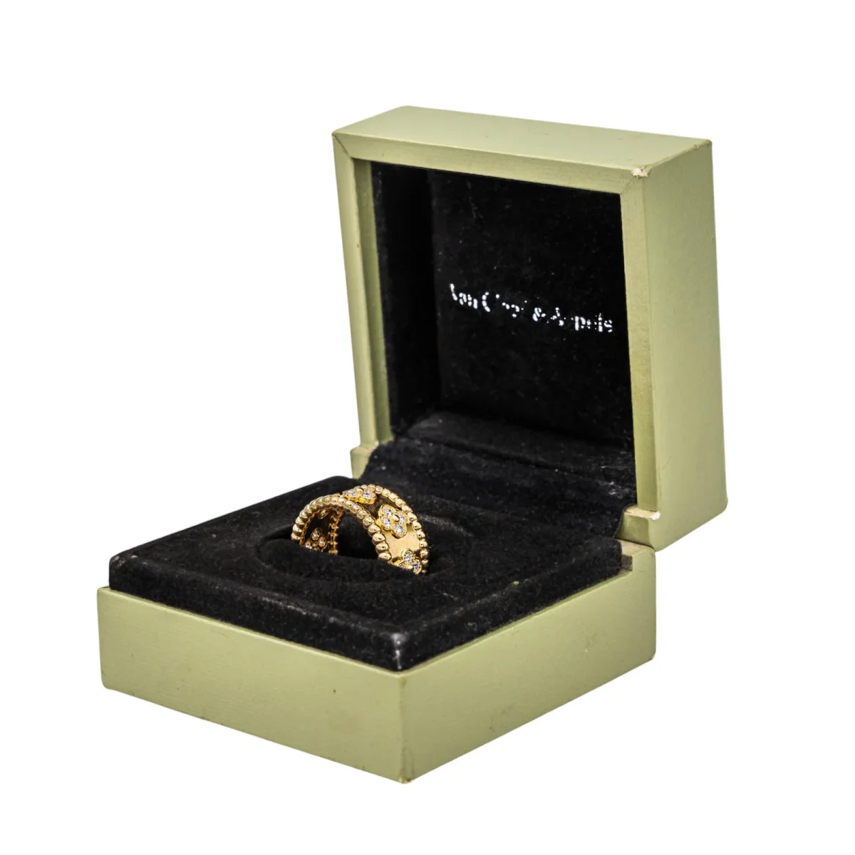 Van cleef & arpels Bague Perlée Or jaune Diamant – Image 4