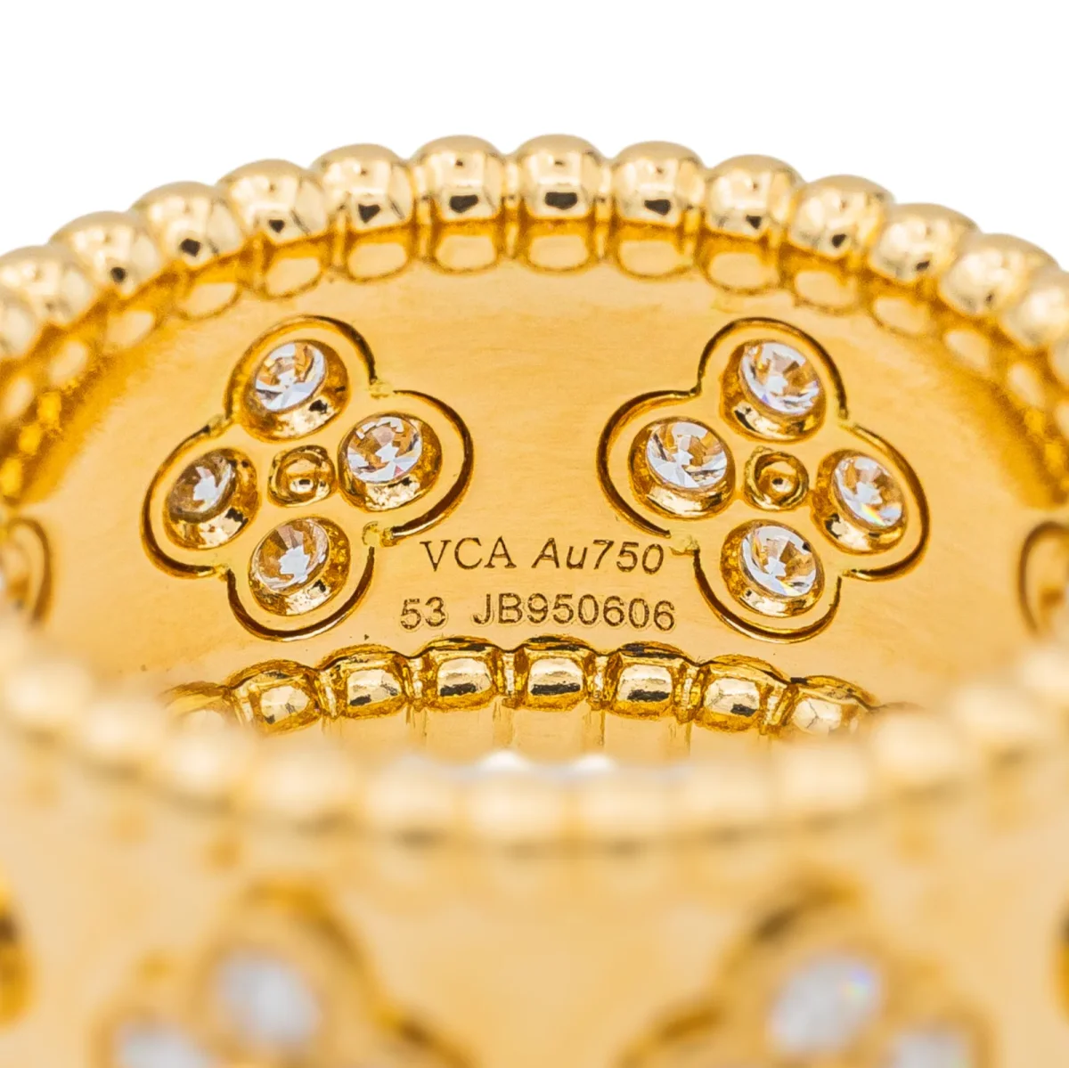 Van cleef & arpels Bague Perlée Or jaune Diamant – Image 5