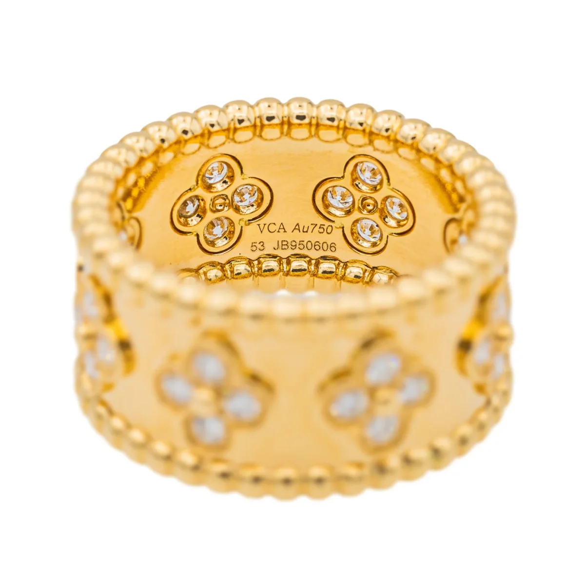 Van cleef & arpels Bague Perlée Or jaune Diamant – Image 6