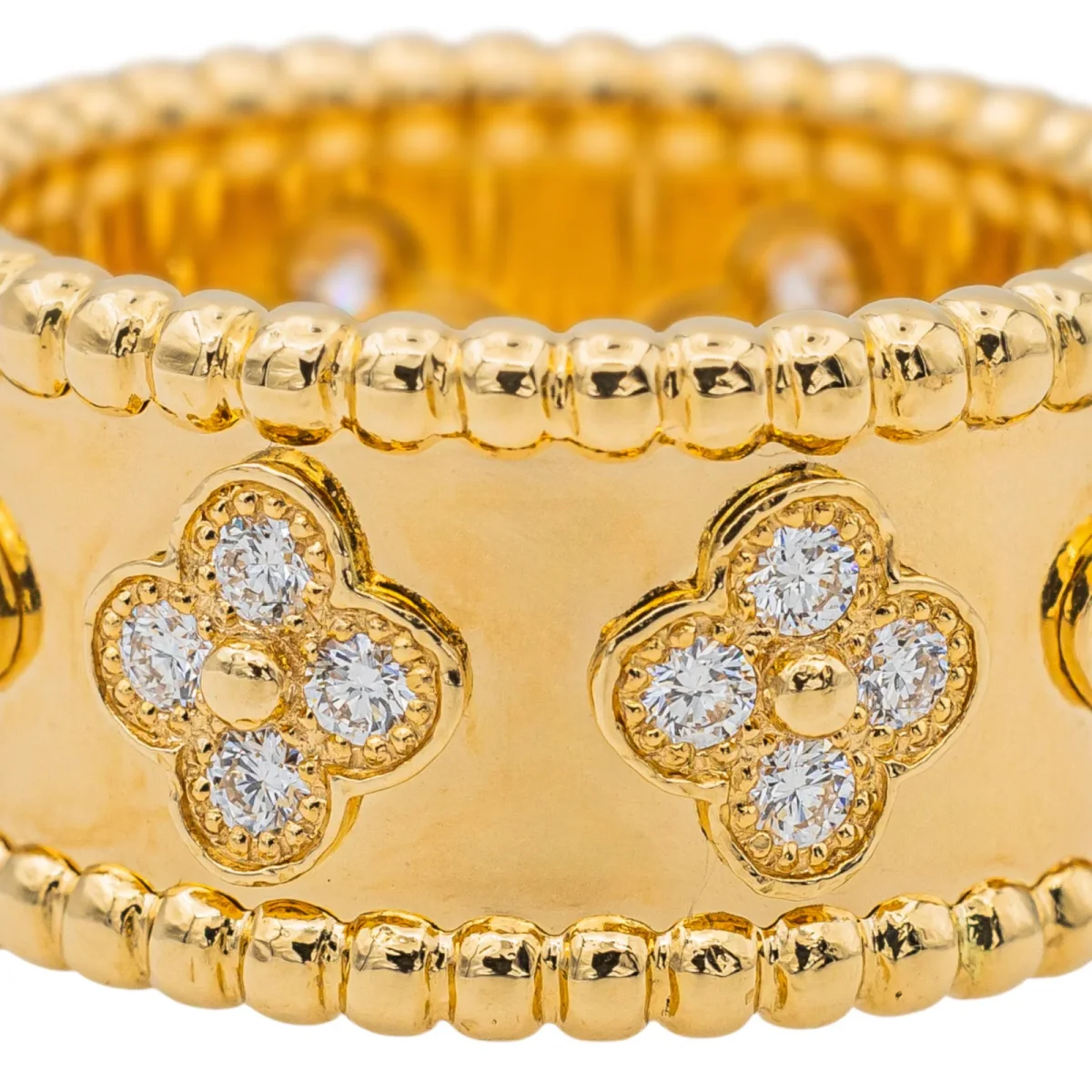 Van cleef & arpels Bague Perlée Or jaune Diamant – Image 7