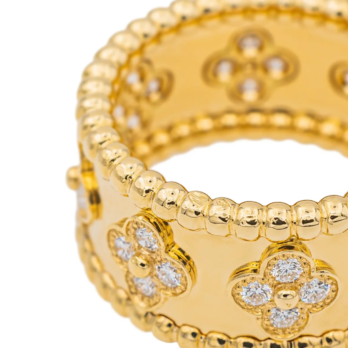 Van cleef & arpels Bague Perlée Or jaune Diamant – Image 8